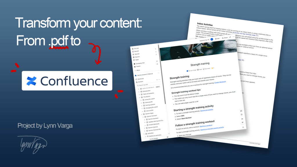 Transform your content: From PDF to&nbsp;Confluence